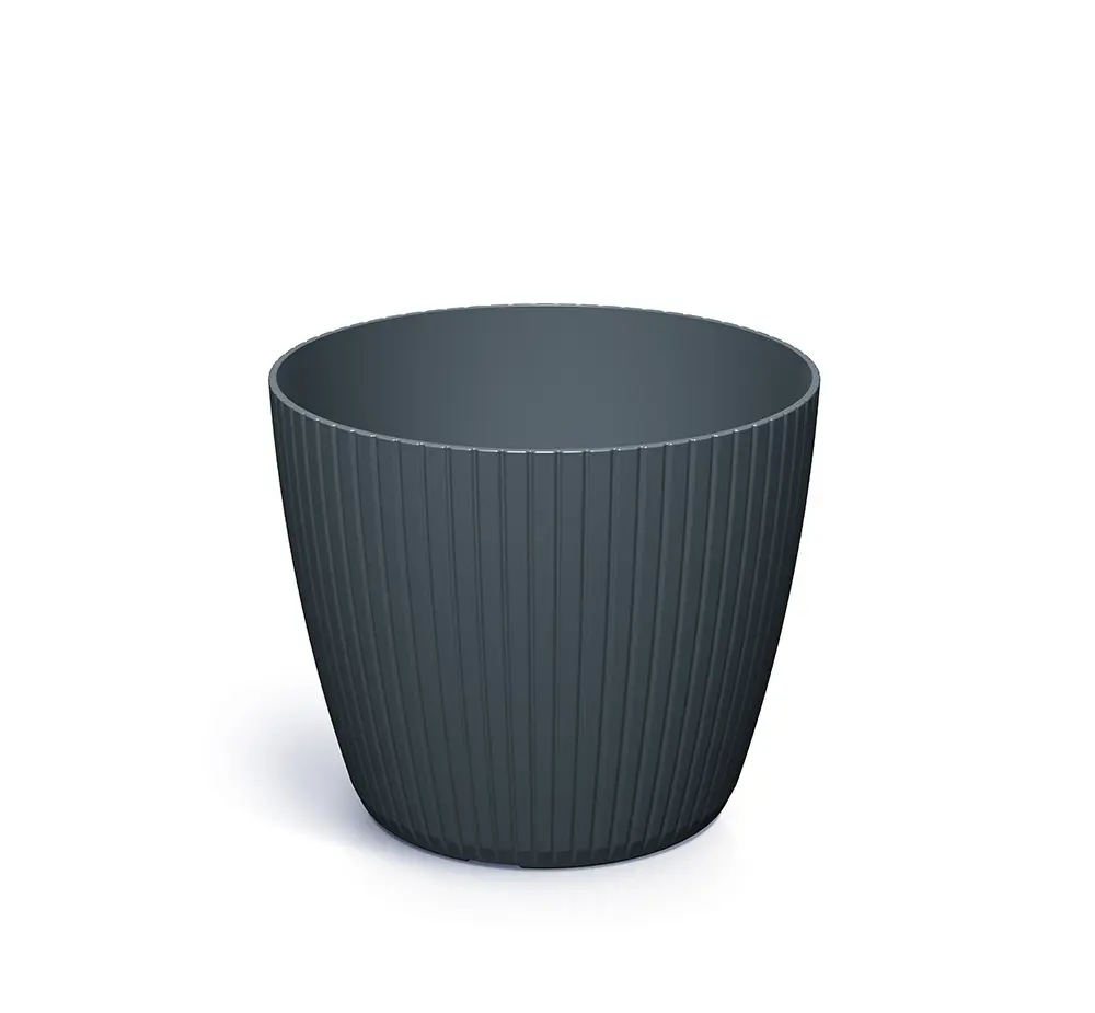 Prosperplast Květináč LAMIE antracit, varianta 23,8 cm