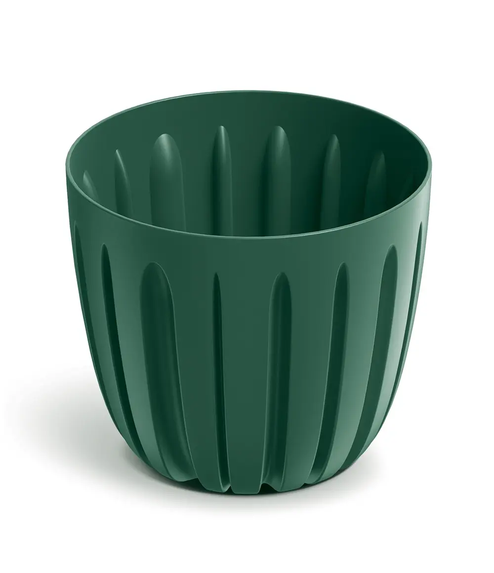 Prosperplast Plastový květináč WARIOS tmavě zelený, varianta 16,8 cm