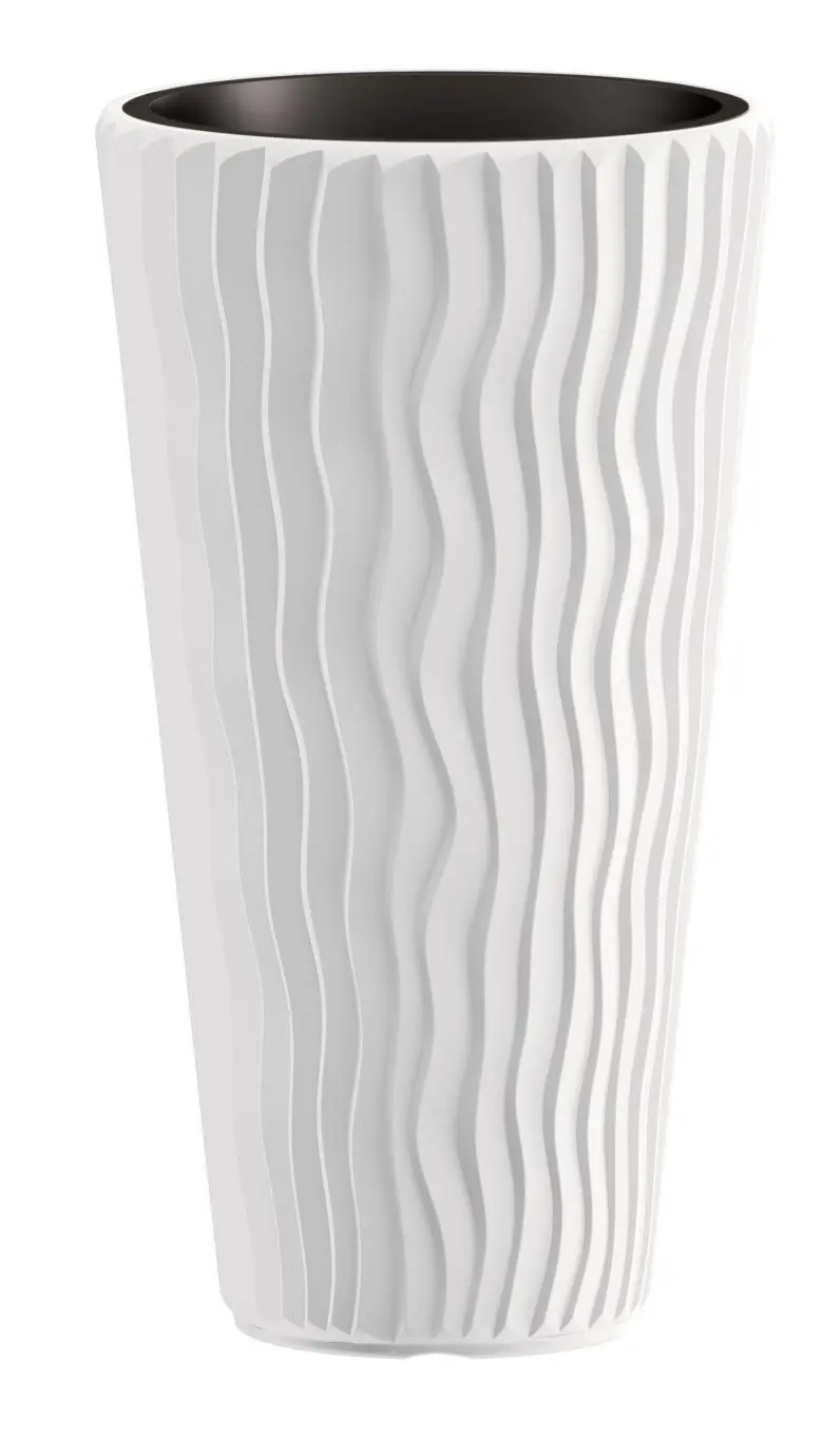 Prosperplast Květináč Long Sandy bílý, varianta 29,7 cm