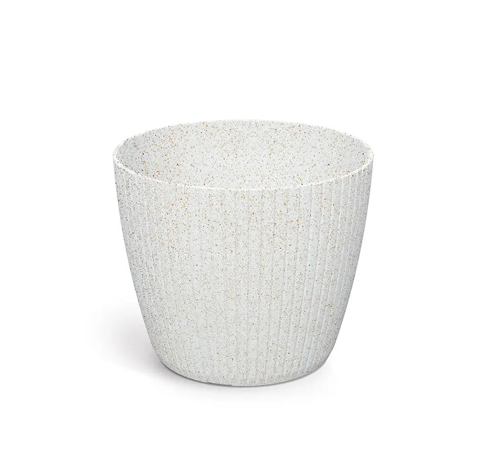 Prosperplast Květináč LAMIE ECOWOOD bílý, varianta 15,8 cm