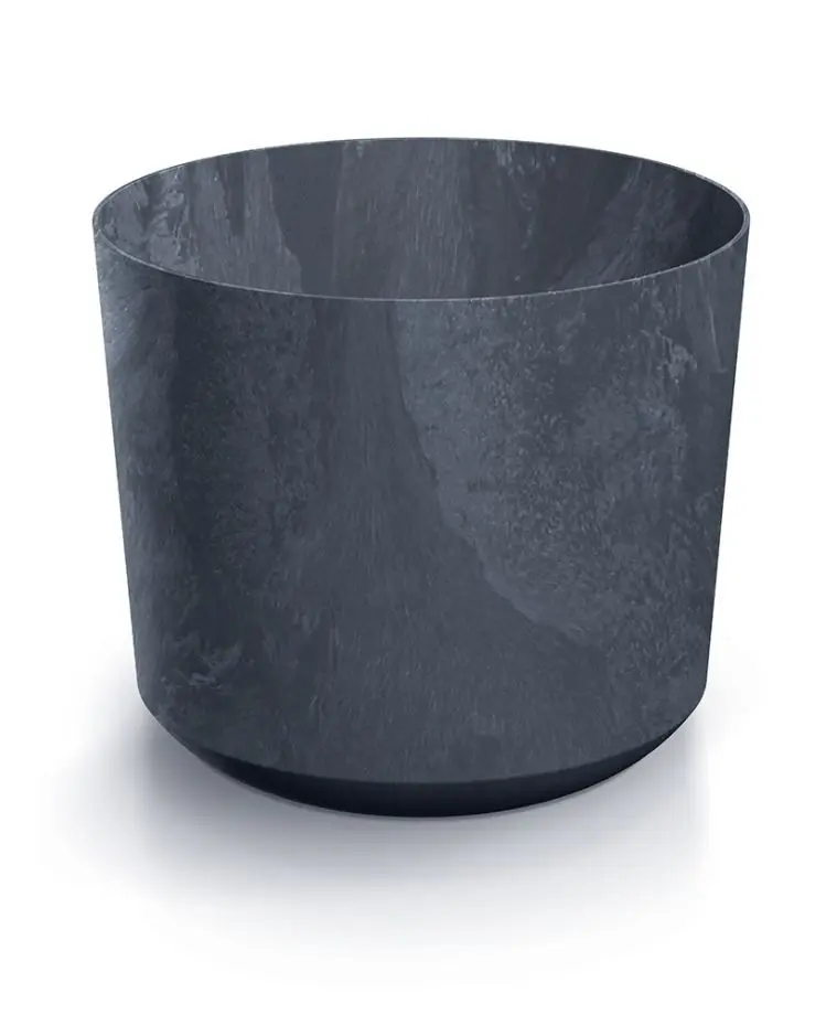 Prosperplast Květináč TUBOS BETON EFFECT antracitový matný, varianta 17,8 cm