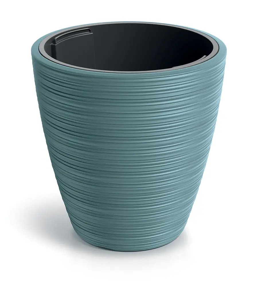 Prosperplast Plastový květináč Venas Round skandinávsky modrý, varianta 39 cm