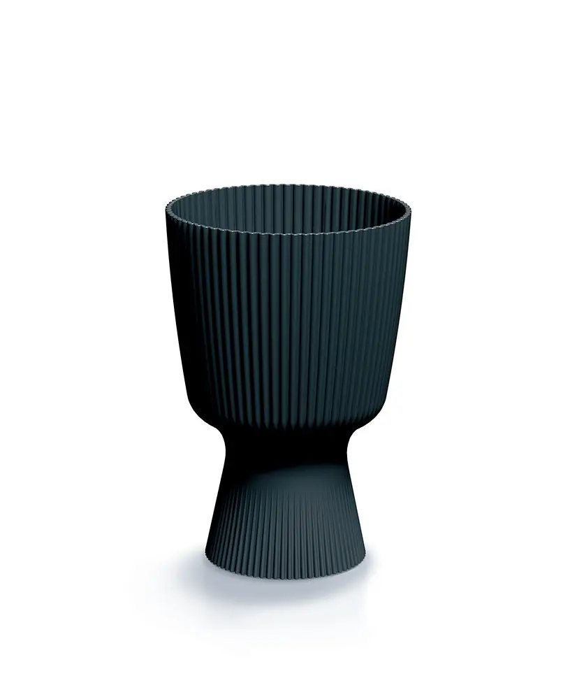 Prosperplast Květináč Milla Round antracit, varianta 14,6 cm