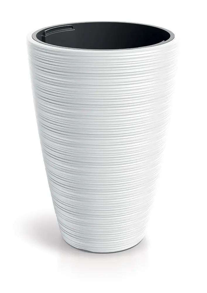 Prosperplast Plastový květináč Venas Round bílý II, varianta 34,9 cm
