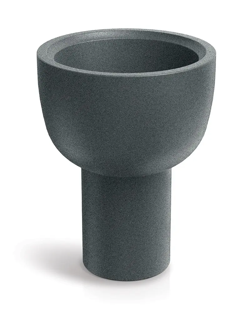 Prosperplast Plastový květináč MOLTAS VESSEL 40 cm granitově šedý