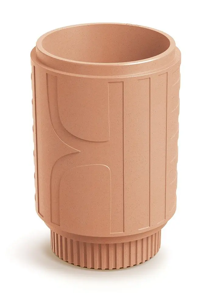 Prosperplast Plastový květináč FOLKAS ROUNDOS MIDL 40 cm terakota