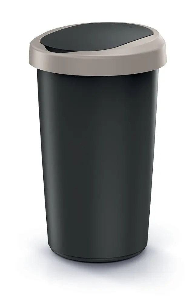 Prosperplast Odpadkový koš COMPACTO 50 L černý/hnědý