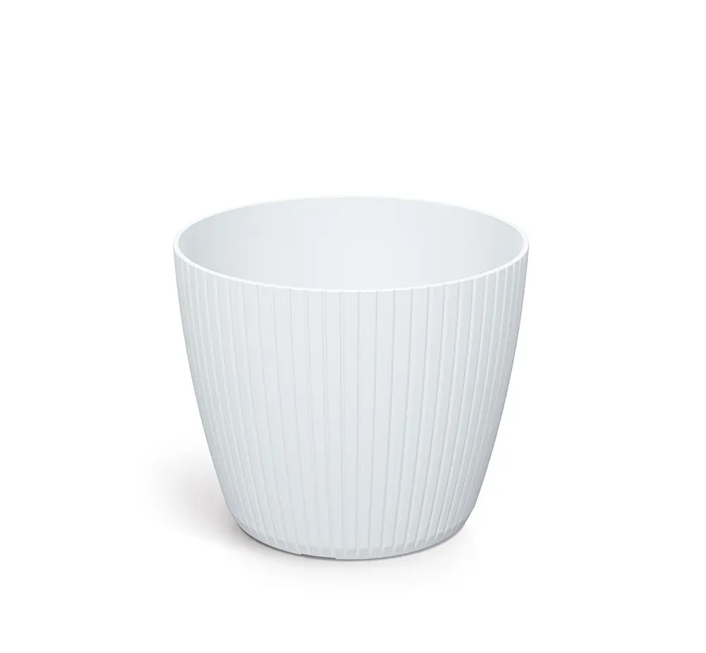 Prosperplast Květináč LAMIE bílý, varianta 13,8 cm