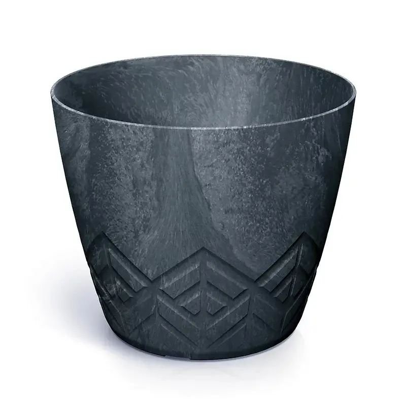 Prosperplast Květináč ARECA betonový antracit, varianta 13,8 cm