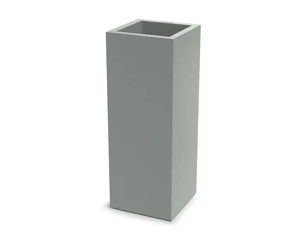 Prosperplast Plastový květináč CUBLASO SQUARE SLIM 29 cm betonová šedý