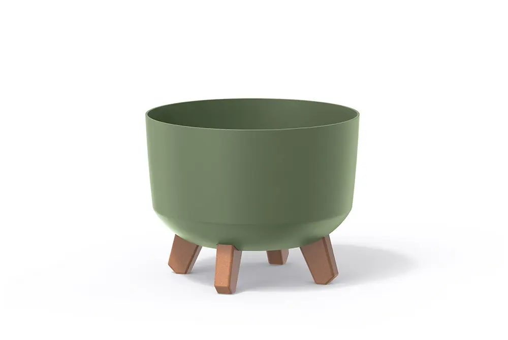 Prosperplast Květináč Gracyeen III zemitě zelený, varianta 33,9 cm
