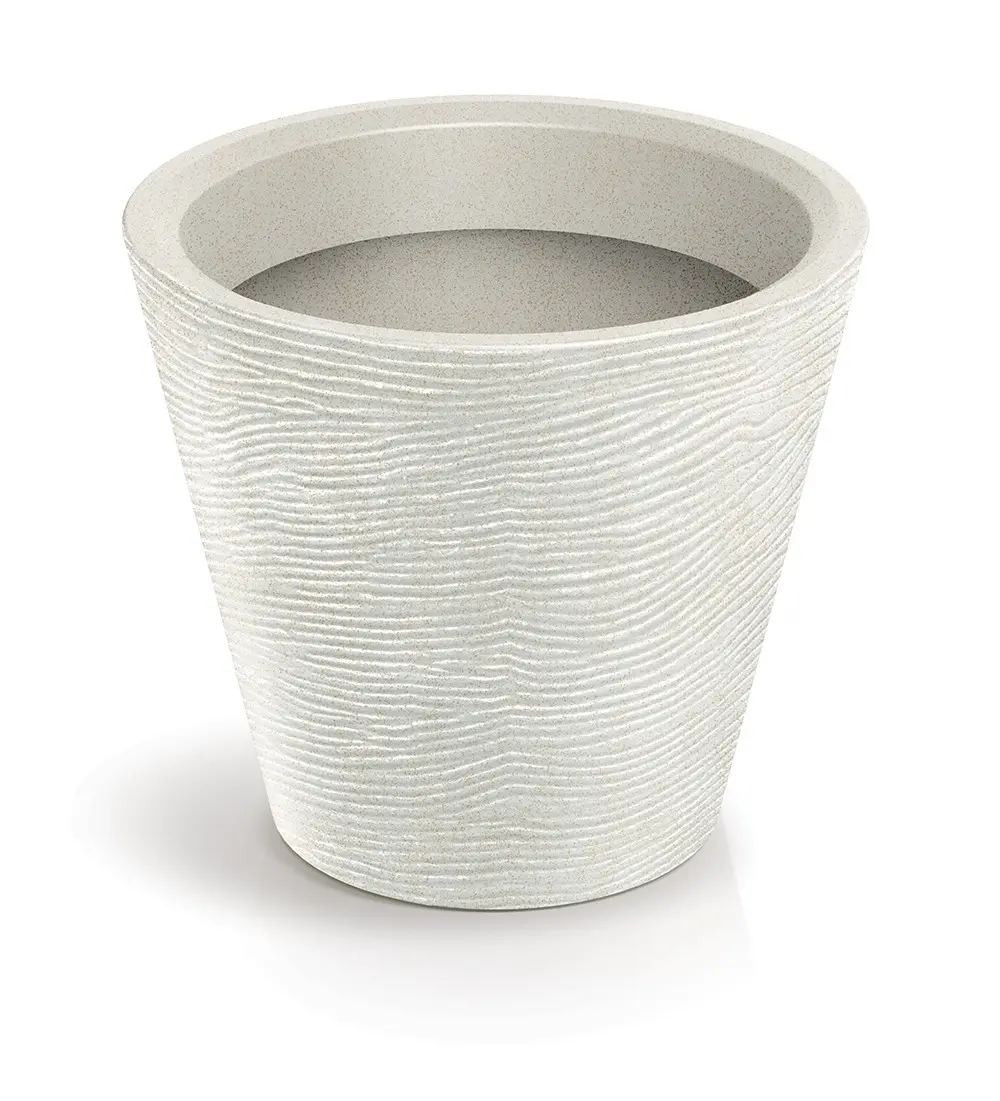 Prosperplast Plastový květináč TUBRAN ROUND I. pískový, varianta 60 cm