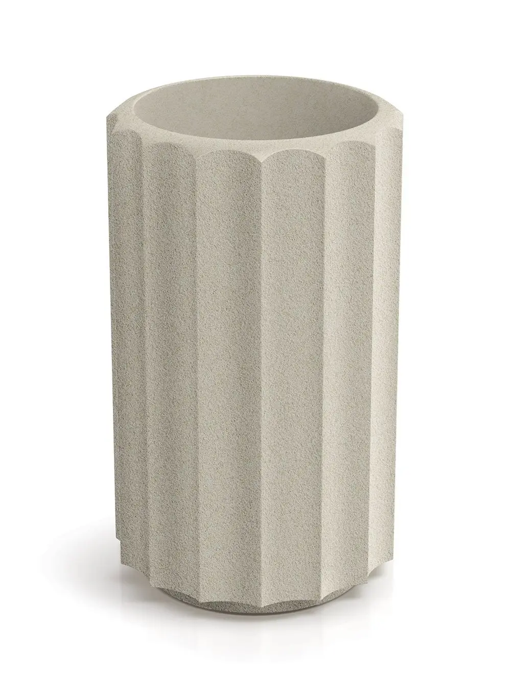 Prosperplast Plastový květináč RONAN LINE HIGH 28 cm pískový