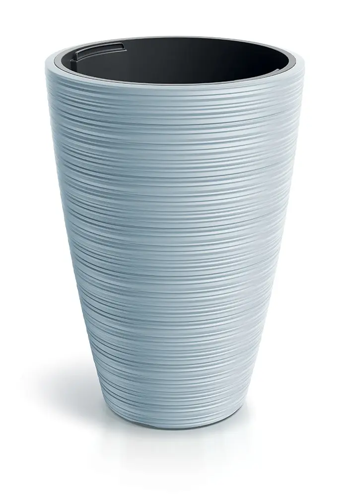 Prosperplast Plastový květináč Venas Round světle šedý II, varianta 29,9 cm