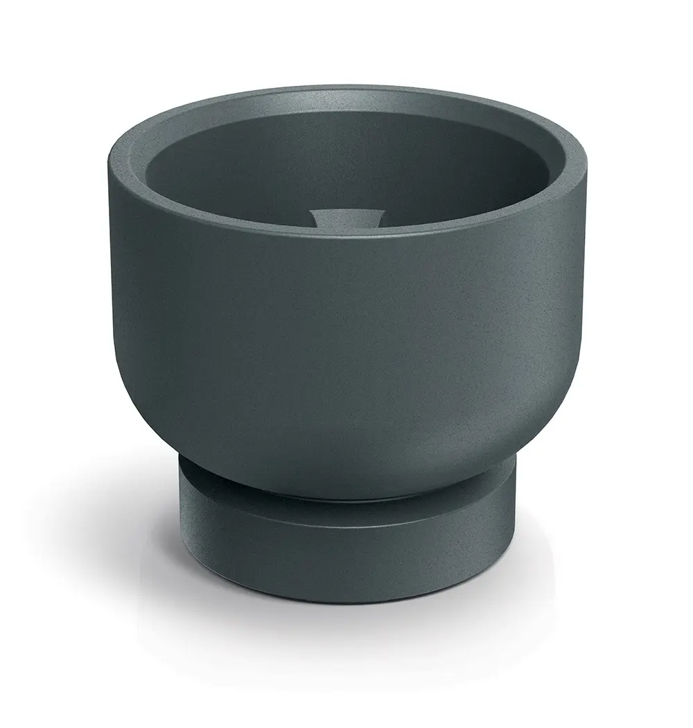 Prosperplast Květináč Moltas Base Round 40 cm grafitový