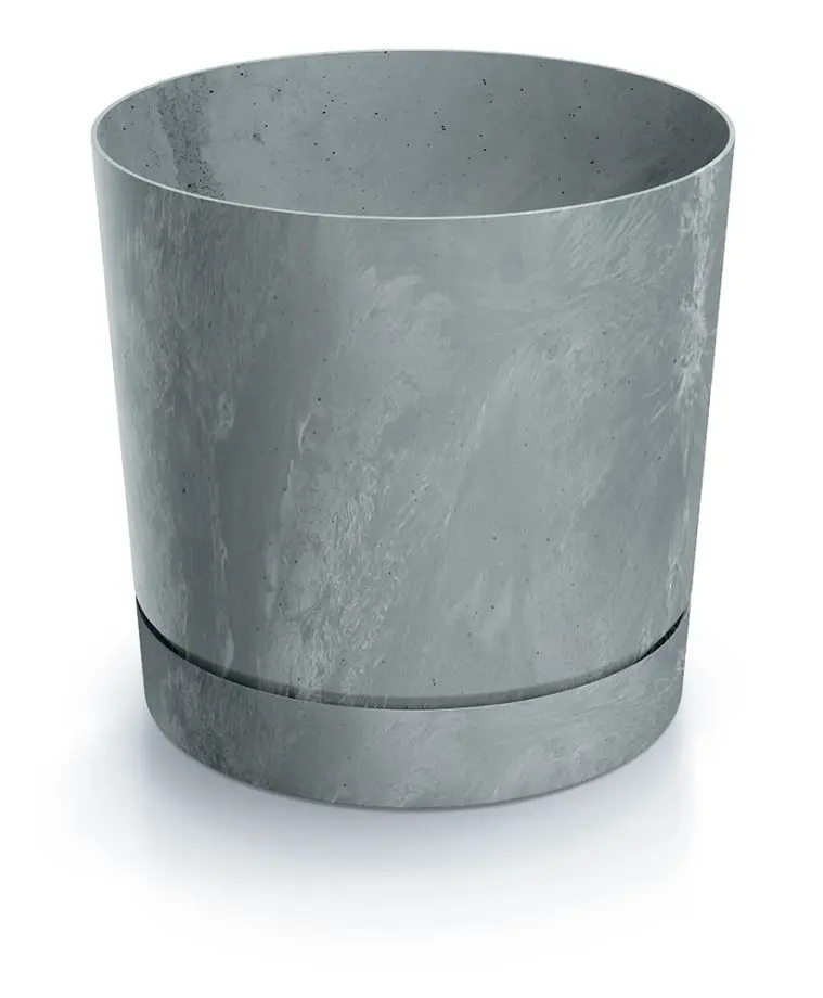 Prosperplast Květináč TUBOS P BETON EFFECT šedý matný, varianta