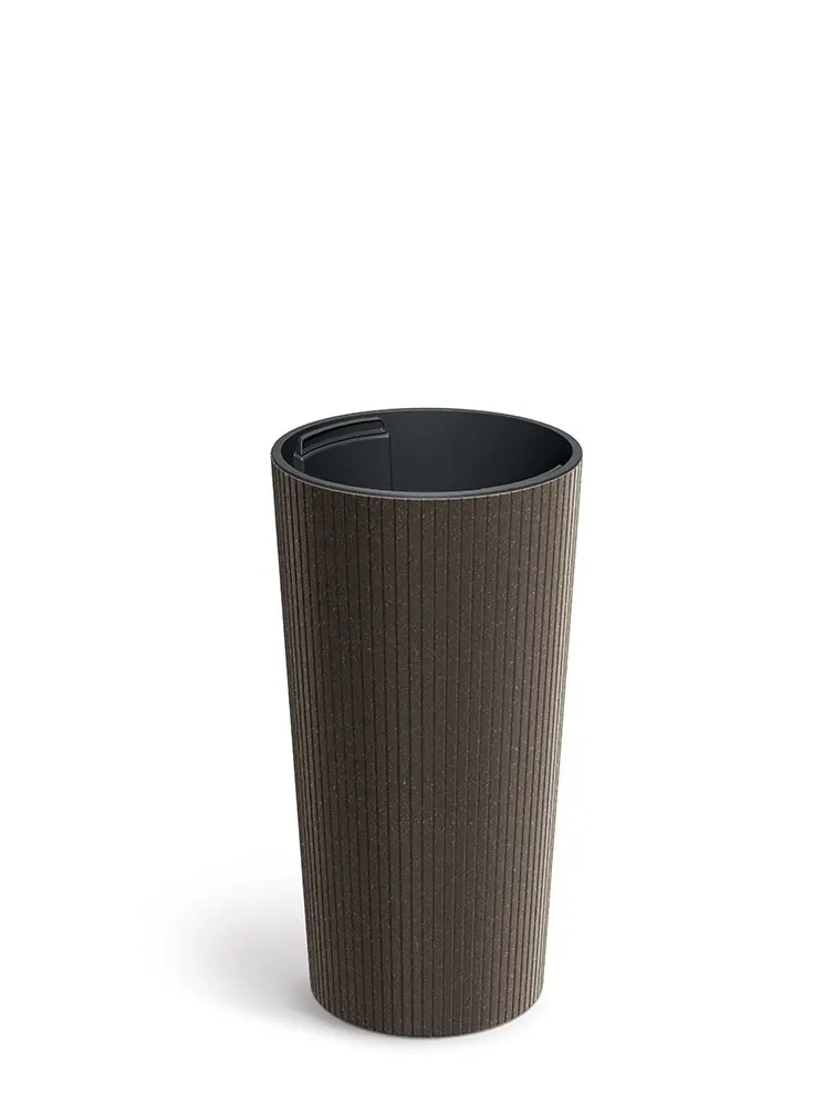 Prosperplast Květináč Lamie Slim Eco Wood kávový, varianta 25 cm