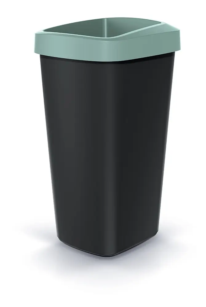 Prosperplast Odpadkový koš COMPACTO DROPIN černý/světle zelený, varianta