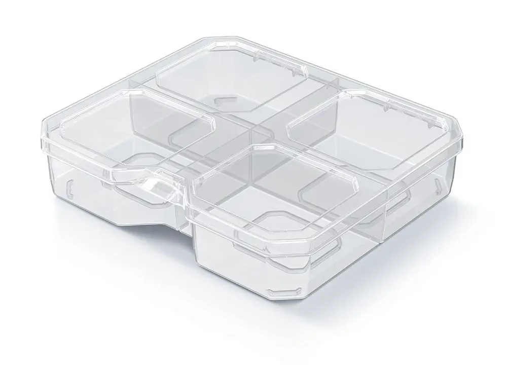 Prosperplast Organizér RQS BOX 15,6x14x3,5 cm transparentní