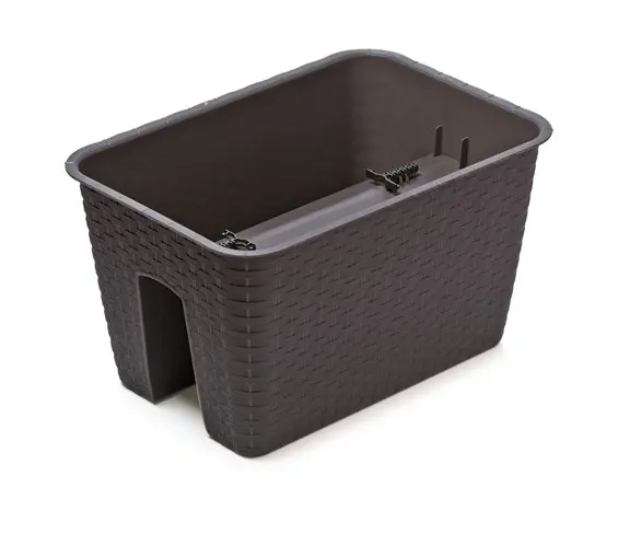 Prosperplast Truhlík na zábradlí RATONA antracit 40 cm