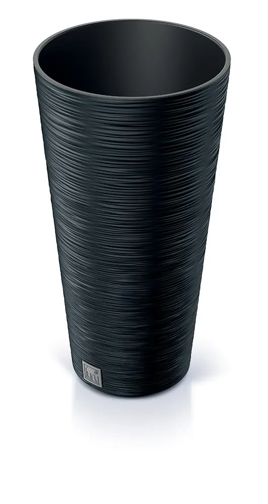 Prosperplast Květináč FUSU III antracit, varianta 30 cm
