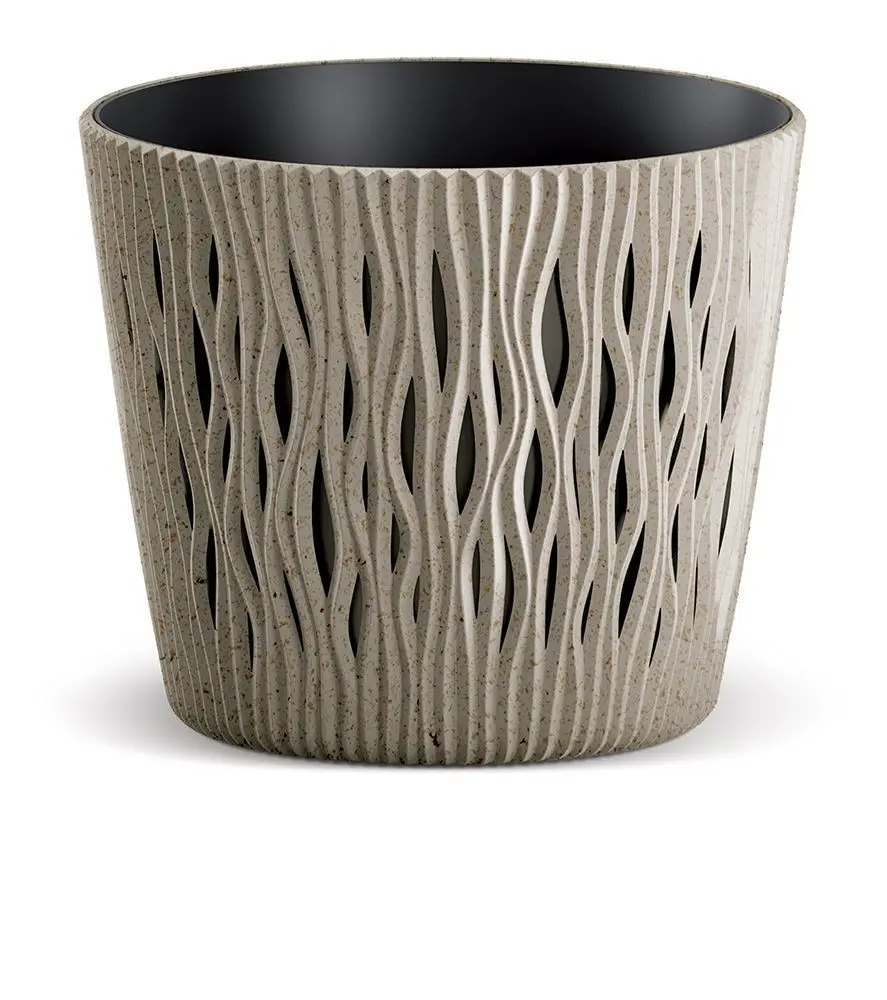 Prosperplast Květináč SCANDY ECO natural hnědý, varianta 18,9 cm