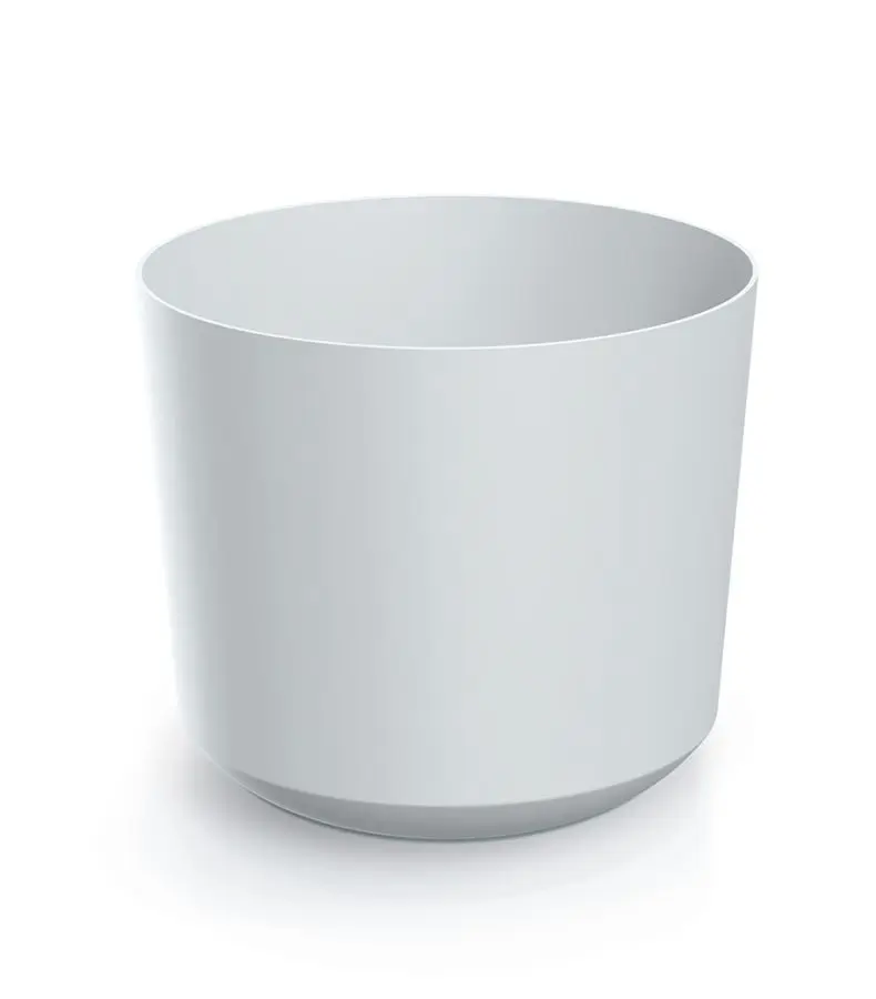 Prosperplast Plastový květináč TUBOS bílý matný, varianta 19,9 cm
