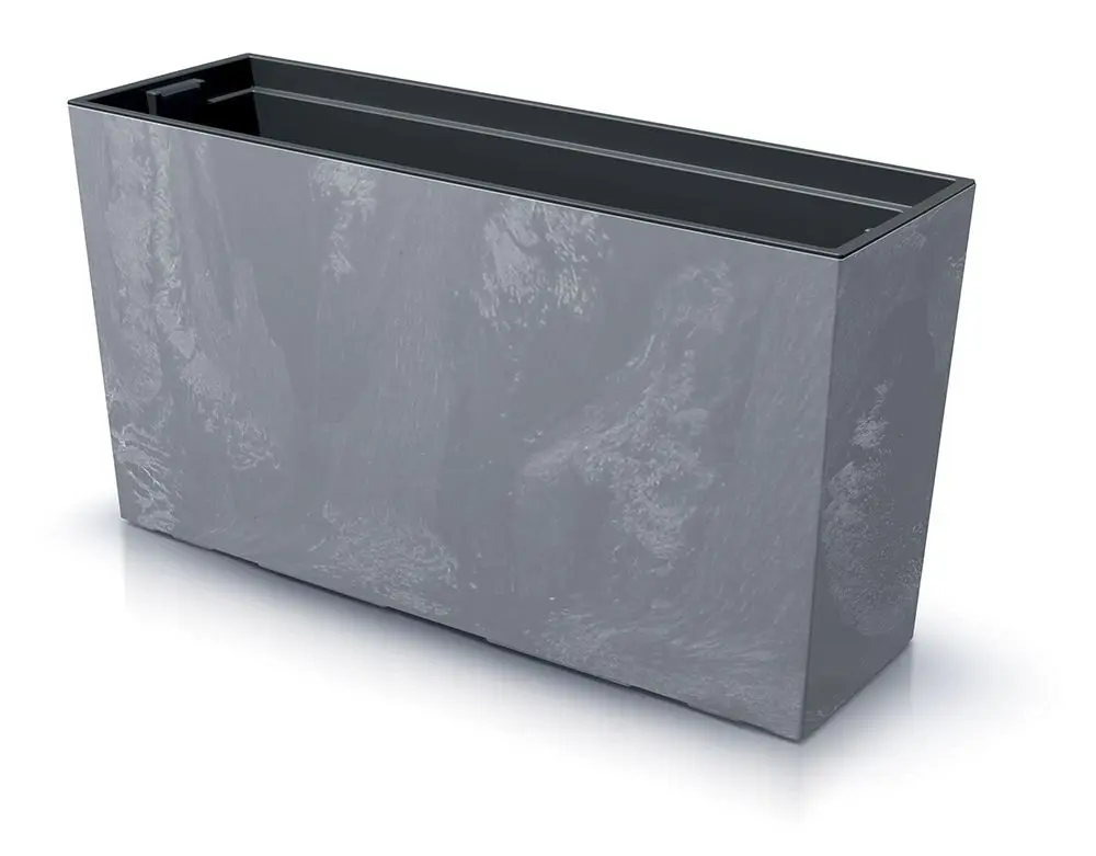 Prosperplast Truhlík s vkladem CORBI II 77 cm tmavě šedý