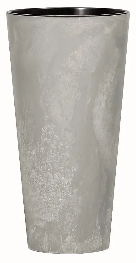 Prosperplast Květináč Tubus Beton šedý, varianta 20 cm