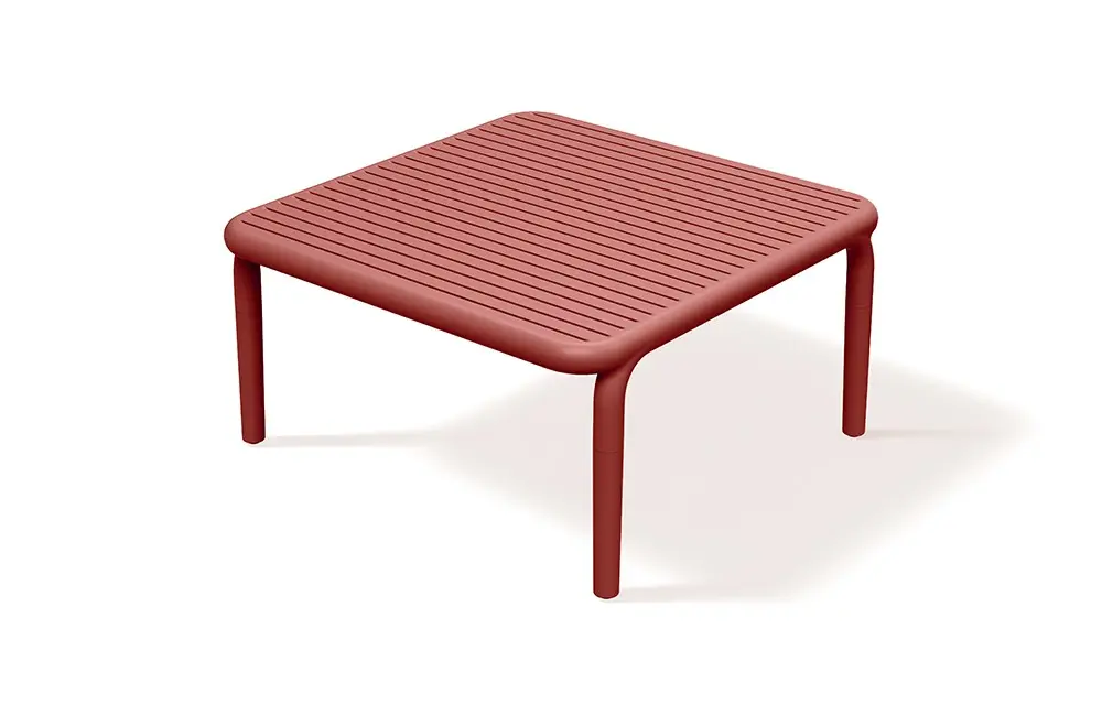 Prosperplast Konferenční zahradní stolek Brenes 79,5 cm červený
