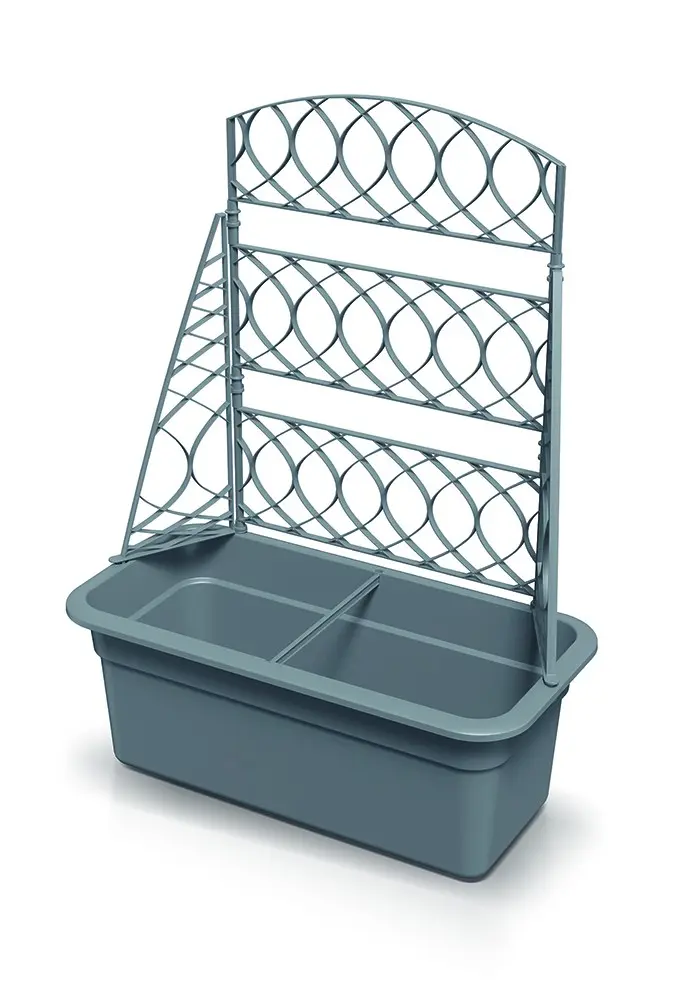 Květináč s pergolou BLOMA 58cm šedý