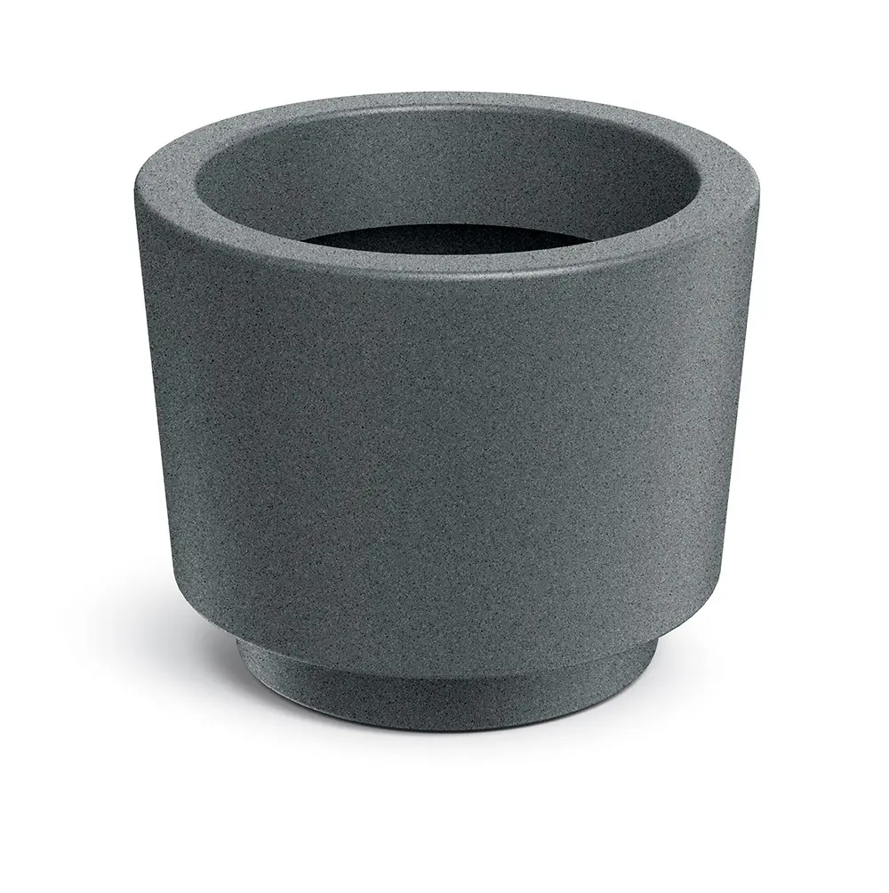 Prosperplast Květináč SPLITOS ROUND granitově šedý, varianta
