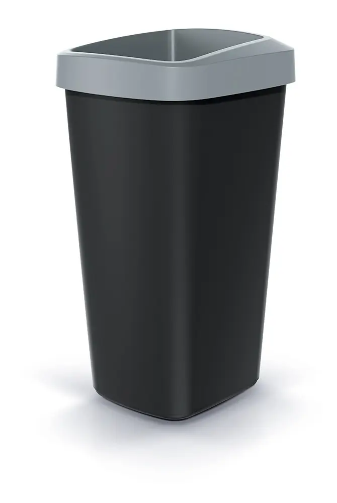 Prosperplast Odpadkový koš COMPACTO DROPIN černý/světle šedý, varianta