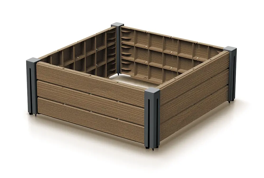 Prosperplast Vyvýšený záhon Bas Planty 61,8 cm hnědý