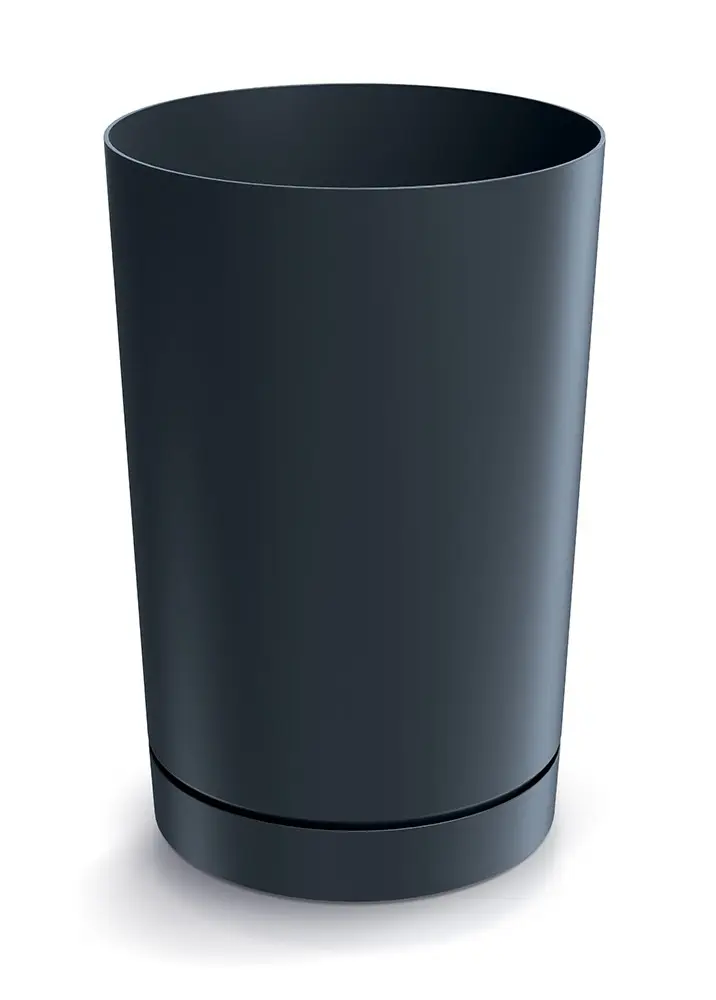 Prosperplast Plastový květináč TUBOS 30 cm antracitový