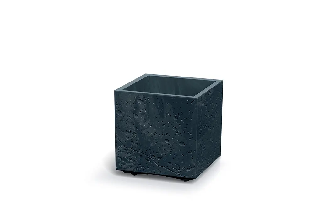Květináč SIERRA SQUARE BETON EFFECT antracit 28,8cm