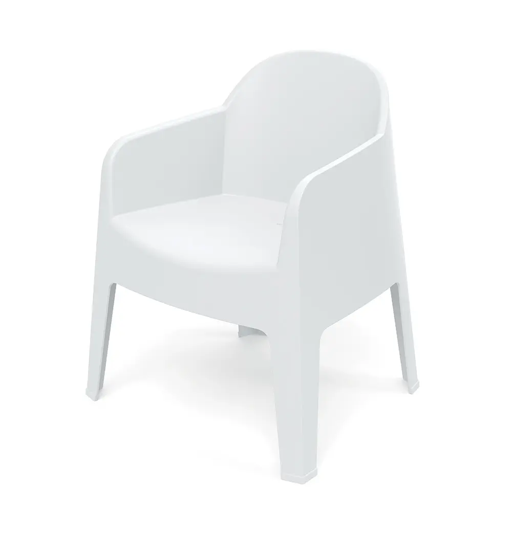 Židle zahradní MILANE 680x600x805mm - bílá
