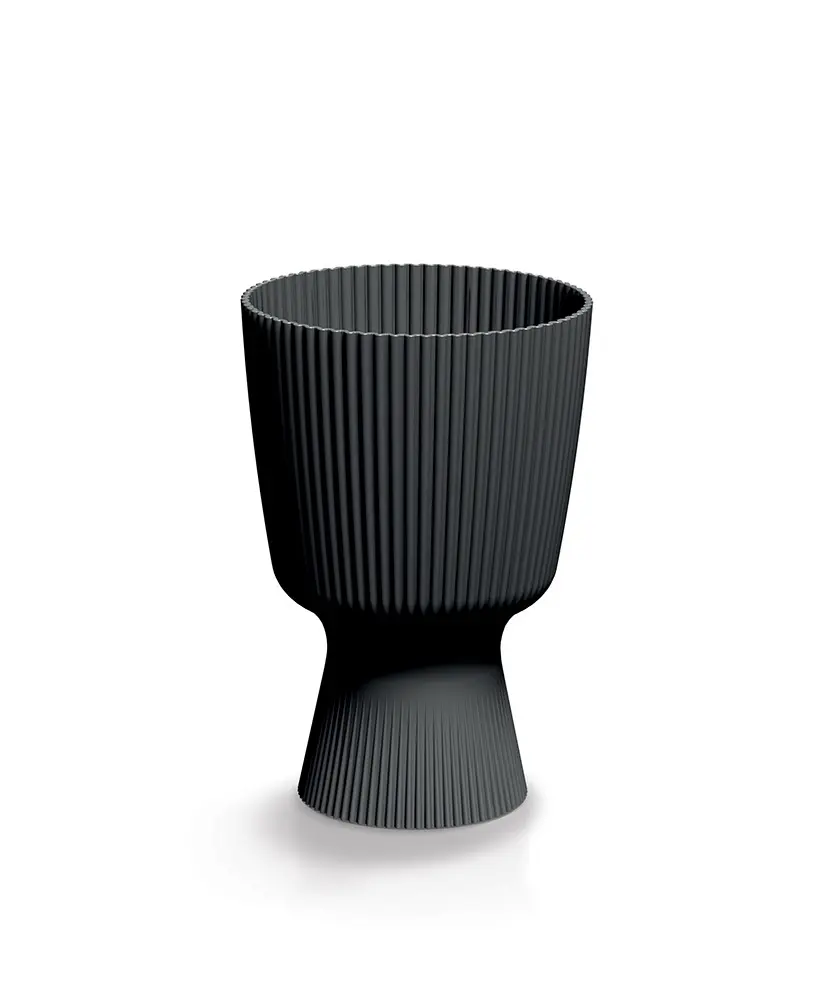 Prosperplast Květináč Milla Round grafit, varianta 18,8 cm