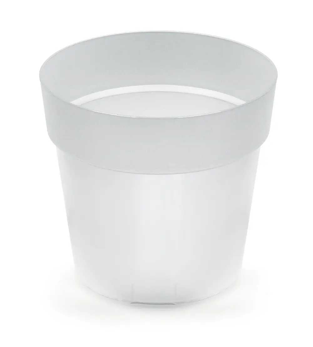 Prosperplast Plastový květináč GROWERES transparentní, varianta 12,4 cm