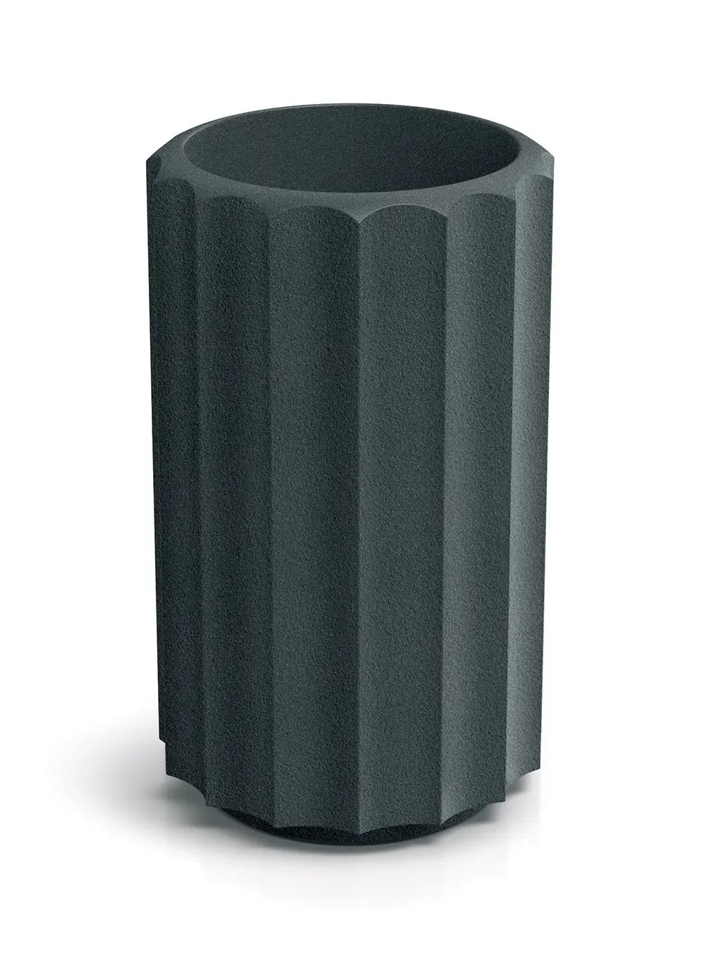 Prosperplast Plastový květináč RONAN LINE HIGH 28 cm grafitový