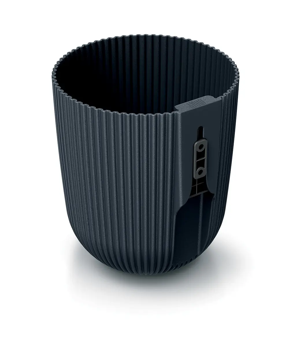 Prosperplast Nástěnný květináč MILLA WALL 14,6 cm antracitový