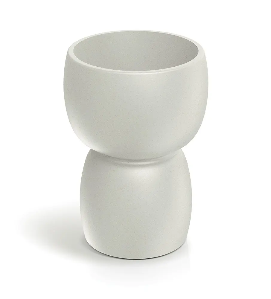 Prosperplast Plastový květináč DUALOS ROUNDOS pískový, varianta 30/25 cm