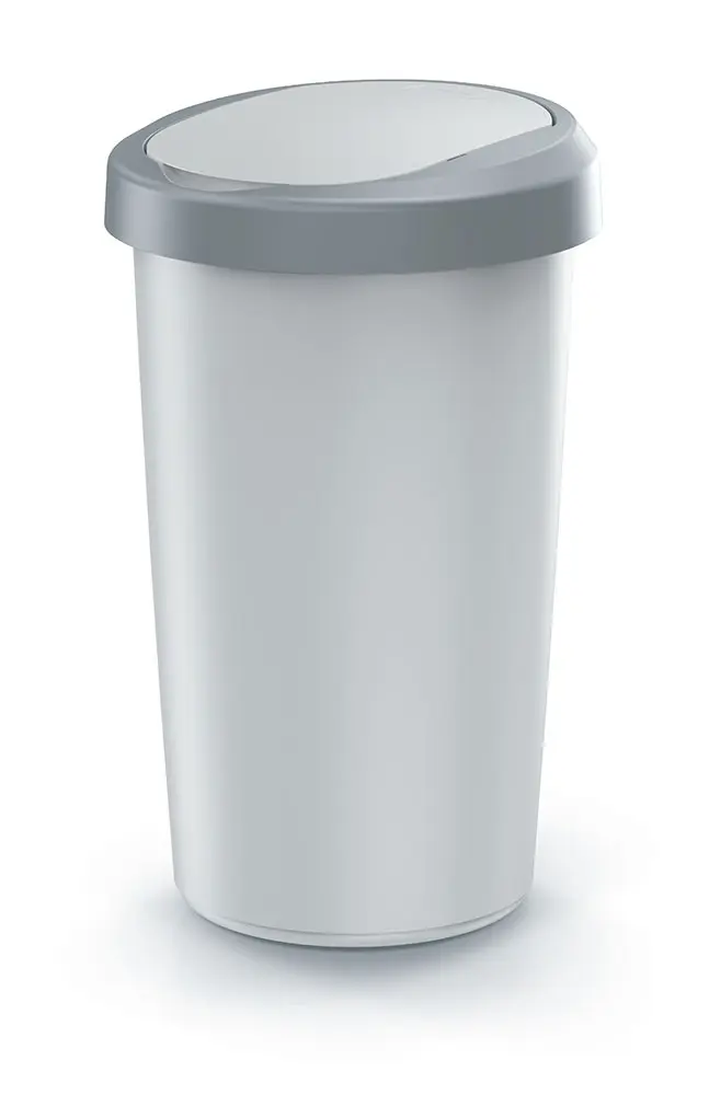 Prosperplast Odpadkový koš COMPACTO FLAS 50 L popelavě šedý/světle šedý