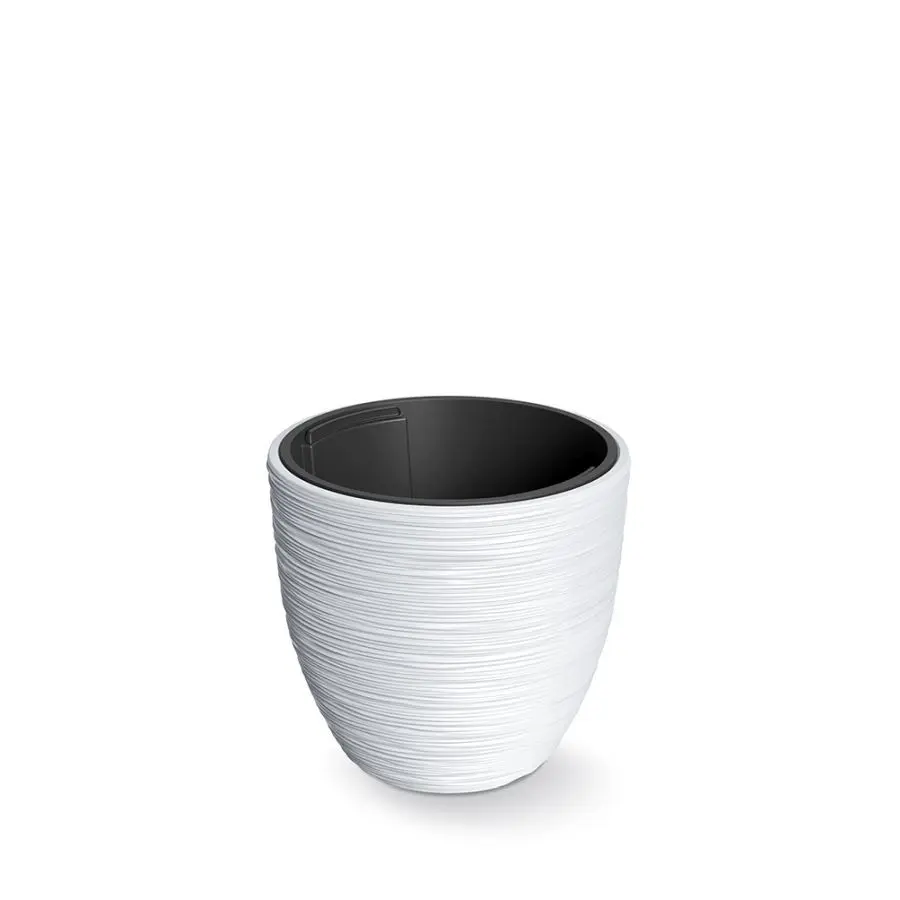 Prosperplast Květináč s vkladem FURU bílý, varianta 34,9 cm