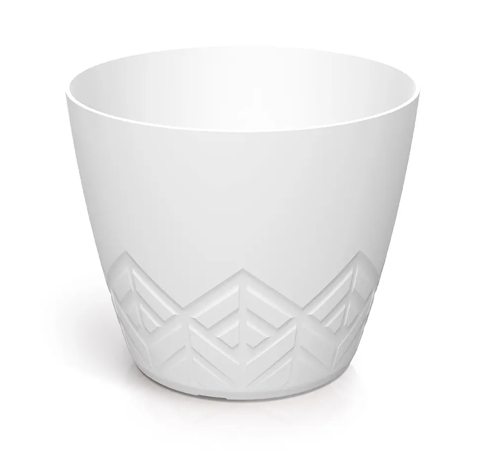 Prosperplast Květináč Areca bílý, varianta 17,8 cm