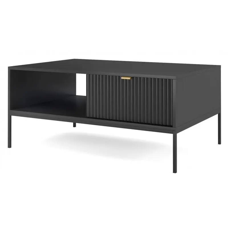 Piaski Konferenční stolek Nova 104 cm černý/černý rám