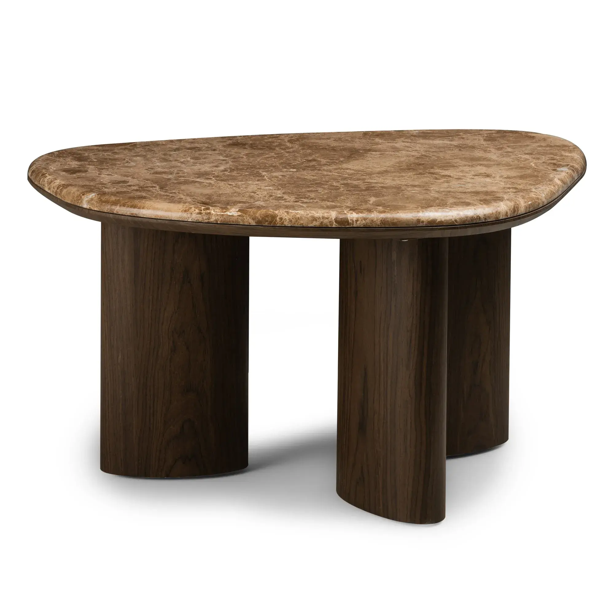 Hector Konferenční stolek Essence 75 cm ořech tmavý/mramor