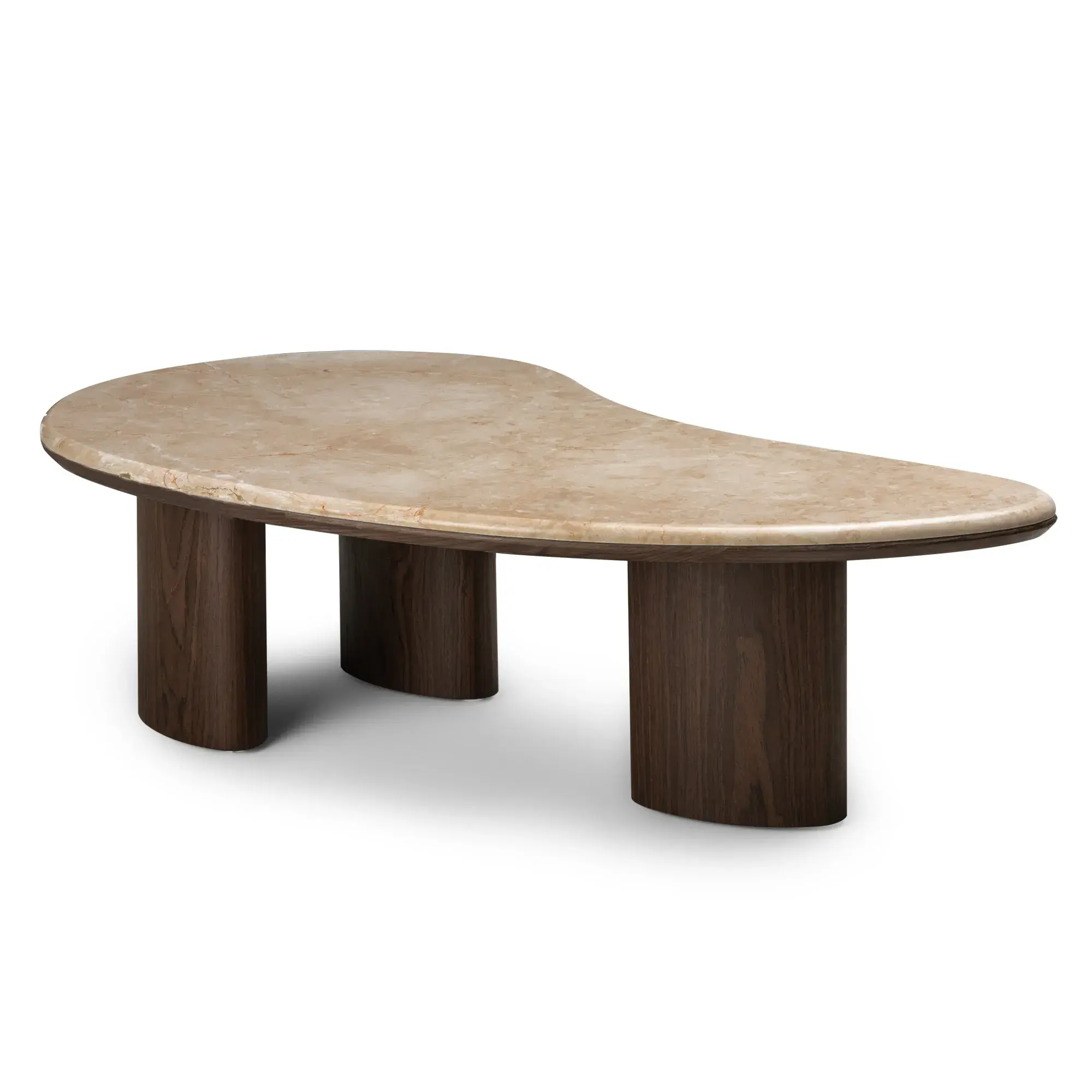 Hector Konferenční stolek Essence 110 cm ořech tmavý/mramor