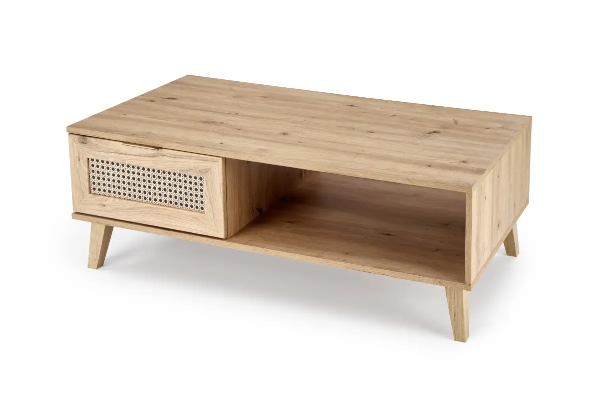 HALMAR Konferenční stolek Borneo K 120 cm dub artisan/černý
