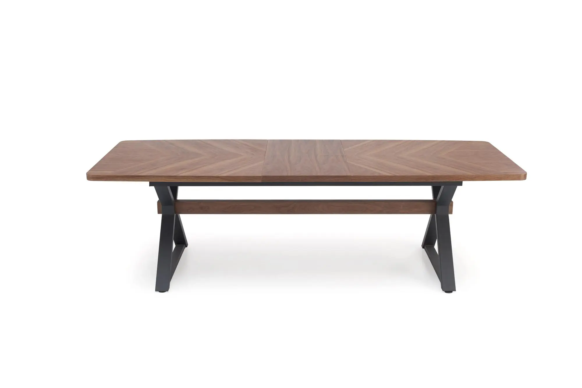 HALMAR Rozkládací jídelní stůl Baron 200/350 cm ořech/černý